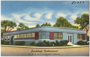 Buckley's Restaurant on U. S. 40, Cumberland, Indiana
