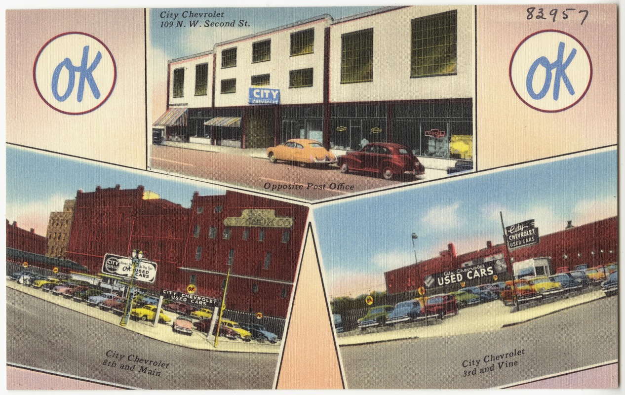 City Chevrolet Company, Inc. -- 109 N. W. Second St., 8th and Main, 3rd and Vine