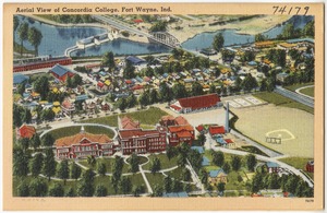 Aerial view of Concordia College, Fort Wayne, Ind.