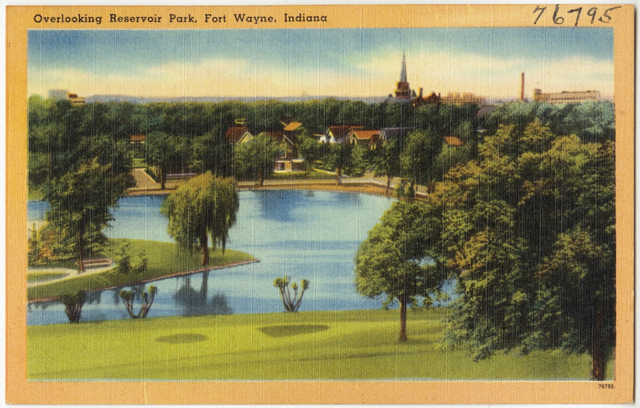 Overlooking Reservoir Park, Fort Wayne, Indiana