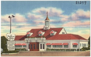 Colonial Restaurant, air conditioned, located on U. S. Highway 30 & 24 at east city limits, Fort Wayne, Ind.