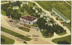 Country Club Motel at U. S. 24 and Covington Road, Ft. Wayne, Indiana