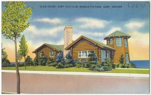 Club house, Gary Gun Club, Marquette Park, Gary, Indiana