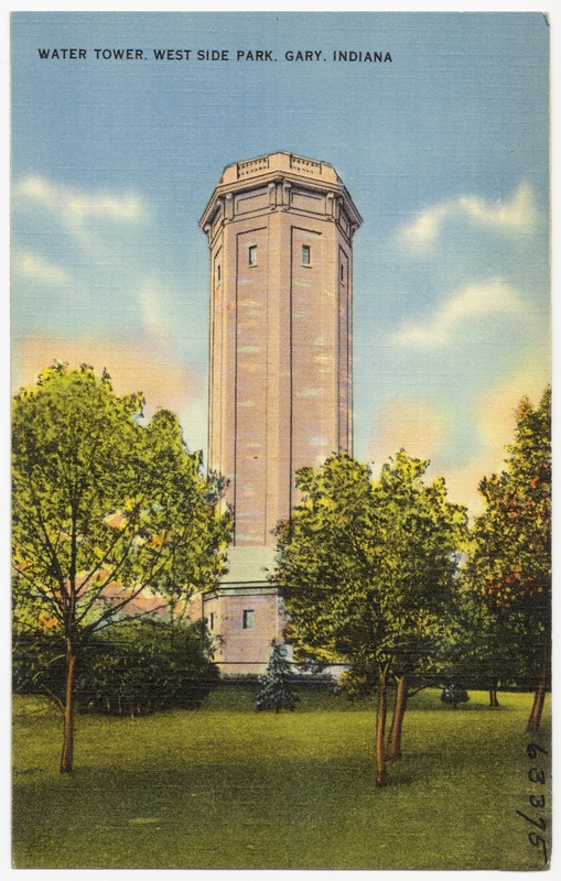 Water tower, West Side Park, Gary, Indiana Digital Commonwealth
