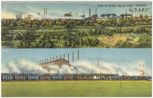 View of Steel Mills, Gary, Indiana