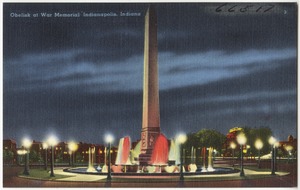 Obelisk at war memorial, Indianapolis, Indiana