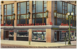 Hook's Modern Air Conditioned Drug Store in the Illinois Bldg., Indianapolis, Ind.