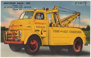 Hoffman Bros., Inc. Jasper, Ind. 24 hour wrecker service
