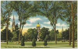 "The Three Arches," Notre Dame Campus, Notre Dame, Indiana