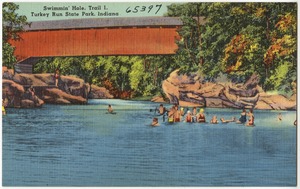 Swimmin' hole, Trail 1, Turkey Run State Park, Indiana