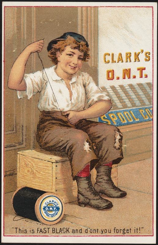 Clark's O. N. T., "This is fast black and d'ont you forget it!"
