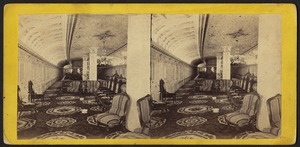 Saloon of the Steamer "Bristol," from aft looking forward