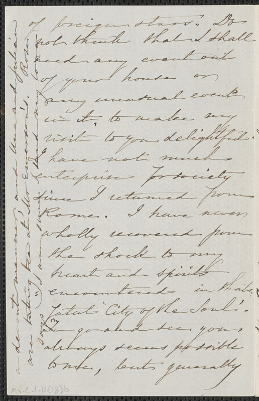 Sophia Hawthorne autograph letter signed to Annie Adams Fields, [Concord], approximately 18 March 1862