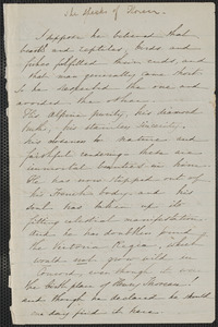 Sophia Hawthorne autograph letter to [Annie Adams Fields, Concord], approximately May 1862