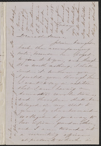 Sophia Hawthorne autograph letter signed to Annie Adams Fields, [Concord, 6 March 1863]