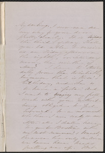 Sophia Hawthorne autograph letter signed to Annie Adams Fields, [The Wayside, 3 May 1863]