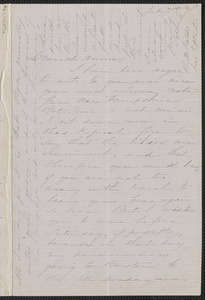 Sophia Hawthorne autograph letter signed to Annie Adams Fields, [Concord], 7 July [1863]
