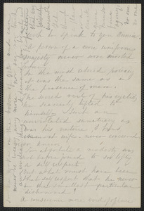 Sophia Hawthorne autograph letter to Annie Adams Fields, [Concord], approximately 20 May 1864