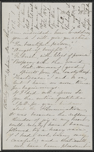 Sophia Hawthorne autograph letter signed to [James Thomas Fields, Concord], 8 October 1865