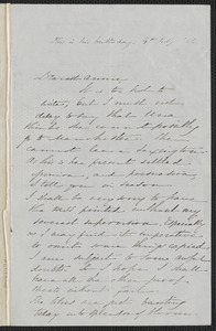 Sophia Hawthorne autograph letter signed to Annie Adams Fields, [Concord], 4 July 1866