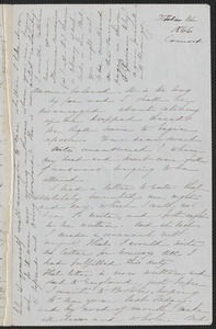 Sophia Hawthorne autograph letter signed to Annie Adams Fields, [Concord], 1 October 1866