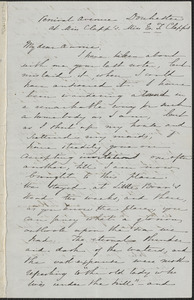 Sophia Hawthorne autograph letter signed to Annie Adams Fields, Percival Avenue, Dorchester, [August? 1867]