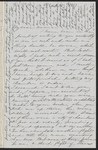 Sophia Hawthorne autograph letter signed to Annie Adams Fields, [Concord], 16 October 1867