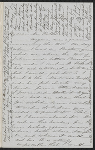 Sophia Hawthorne autograph letter signed to James Thomas Fields, [Concord], 27 October 1867