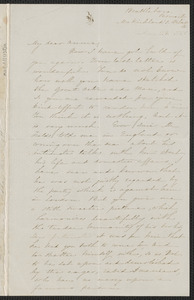 Sophia Hawthorne autograph letter signed to Annie Adams Fields, Brattleboro, Vermont, 24 May 1868