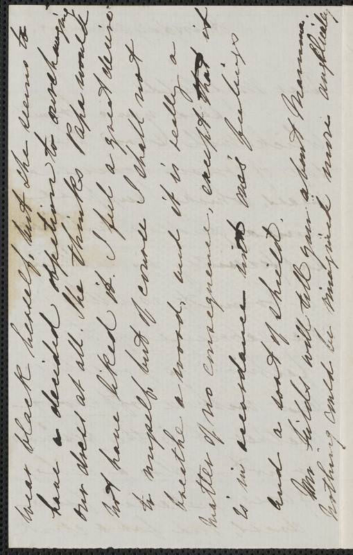 Una Hawthorne autograph letter signed to Annie Adams Fields, [Concord, 19 May 1864]