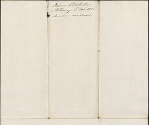 Lewis Wakeley to George Coffin, 6 December 1832