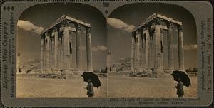 Temple of Jupiter or Zeus, looking toward Acropolis, Athens, Greece