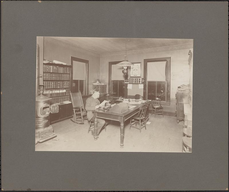 George L. Hemenway, lawyer, in his office