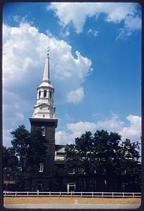 View of Christ Church, Philadelphia, Pennsylvania, with tower at left