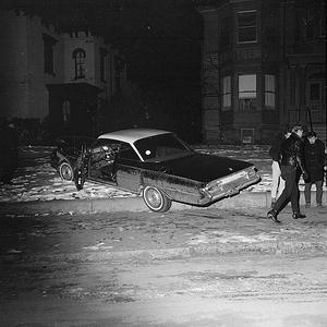 Stolen car accident, County Street, New Bedford
