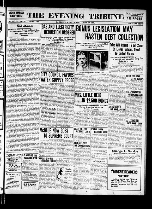 The Evening Tribune - Digital Commonwealth