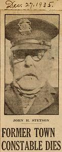 John H. Stetson, former Yarmouth town constable