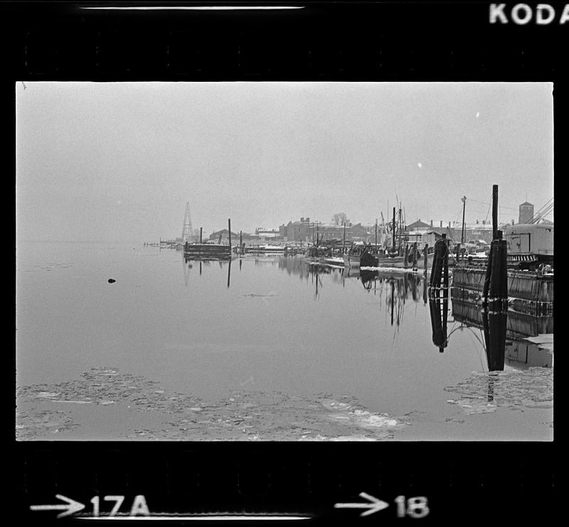 Waterfront with ice from Tournament Wharf