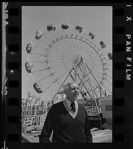 Roger Shaheen with Ferris wheel in background