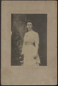 Unidentified woman standing