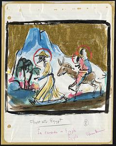Haitian background - Flight into Egypt