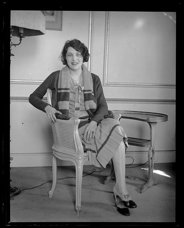 Ruth Elder in Boston taken at Ritz-Carlton Hotel