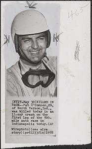 Killed in race