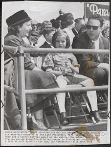 Caroline watches parade