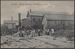 Artists sketching, Provincetown, Mass.