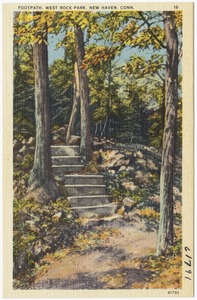 Footpath, West Rock Park, New Haven, Conn.