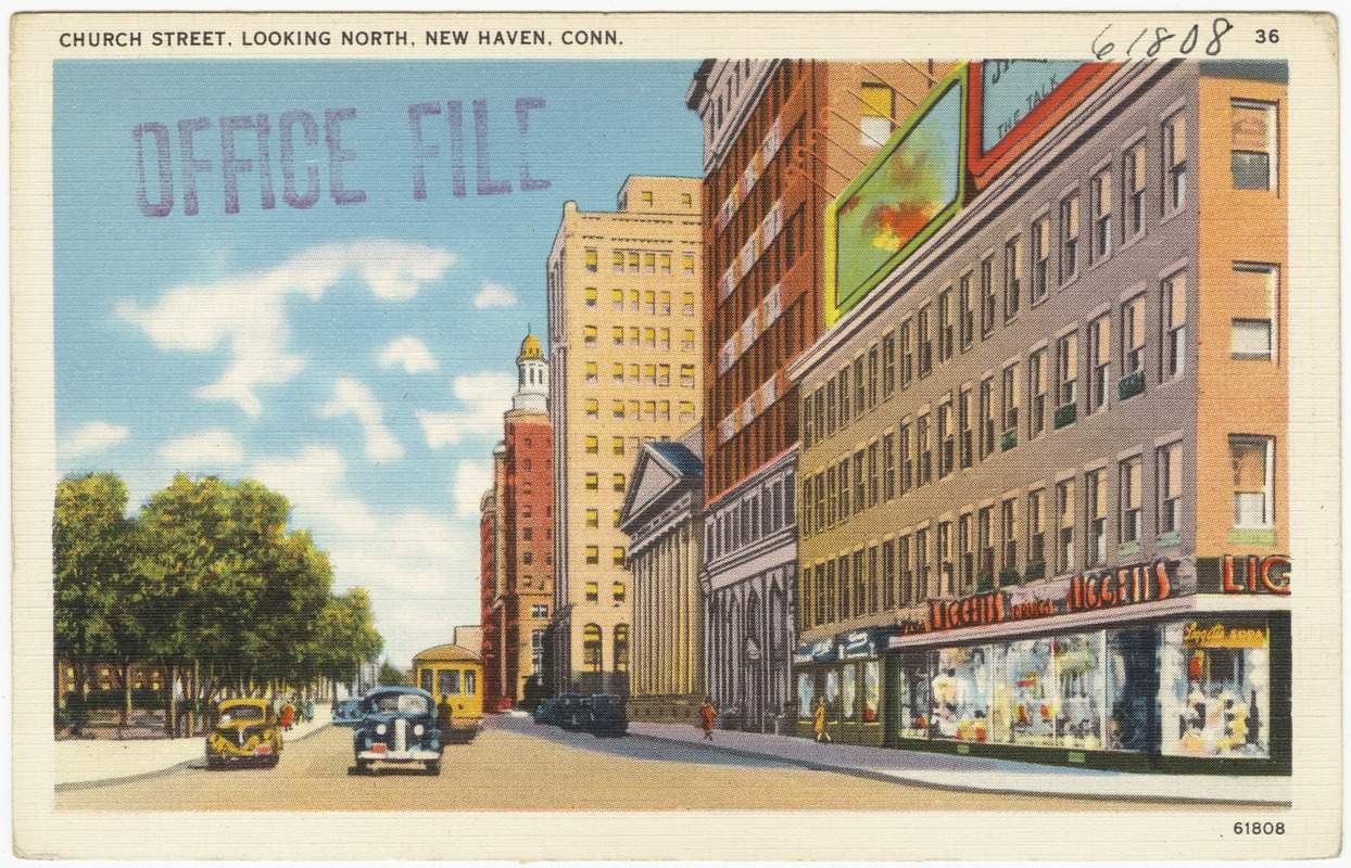 Church Street, looking north, New Haven, Conn.