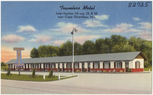 Travelers Motel, Inter-Section Hi-way 25 & 55, near Cape Girardeau, Mo.