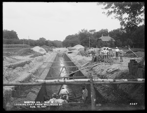 Weston Aqueduct, Section 3, looking easterly from Millwood Street, Framingham, Mass., Aug. 19, 1901