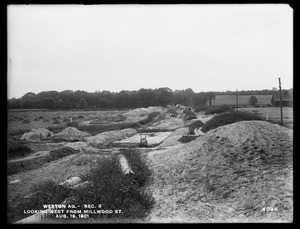 Weston Aqueduct, Section 3, looking westerly from Millwood Street, Framingham, Mass., Aug. 19, 1901